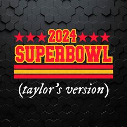 Retro 2024 Super Bowl Taylors Version SVG