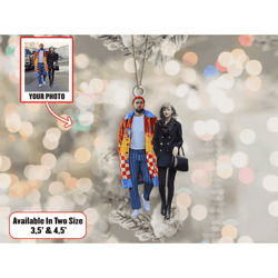 Taylor Swiftie Christmas Ornament Taylor Swift And Travi Kelce Ornament Png