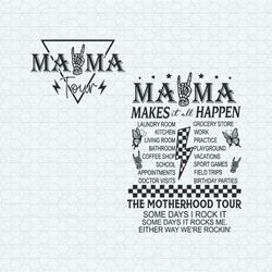 Mama Tour Skeleton Hand Happy Mothers Day SVG