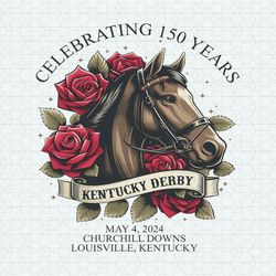 Kentucky Derby Celebrating 150 Years PNG