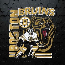 Boston Bruins Hockey Player SVG
