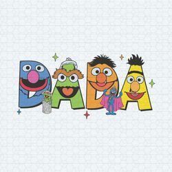 Dada Sesame Street Characters SVG