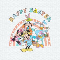Happy Easter Disney Characters SVG