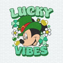 Lucky Vibes Mickey Disneyland Patrick's Day SVG