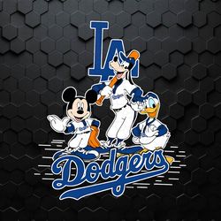 Disney Dodgers Mickey And Friends Baseball PNG