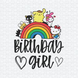Birthday Girl Kitty And Friends SVG
