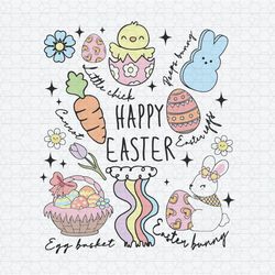 Happy Easter Little Chick Peeps Bunny SVG1