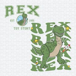 Funny Toy Story Rex Dinosaur Est 1995 SVG