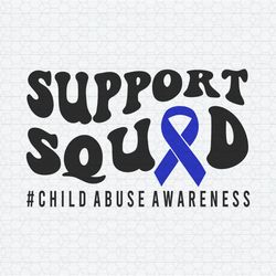 Child Abuse Awareness Support Squad SVG