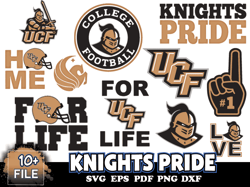 11 Files UCF Knights Svg Bundle, Knights Pride Logo Svg