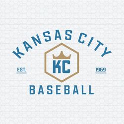 Retro Kansas City Baseball Est 1969 SVG