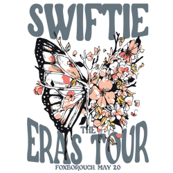 Taylor Swift Retro Floral Butterfly The Eras Tour Svg Cutting Files