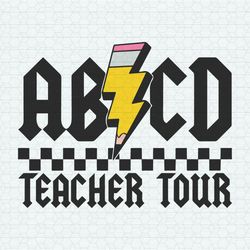 Abcd Teacher Tour Lightning Bolt SVG