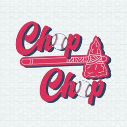 Mlb Chop Chop Atlanta Baseball SVG