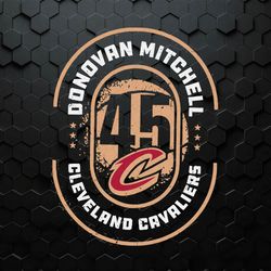 Donovan Mitchell Cleveland Cavaliers SVG