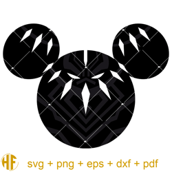 Black Panther Mouse Head Svg, Avengers Svg, Mouse Ears Svg