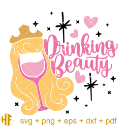 Drinking Beauty Svg, Sleeping Princess, Disney Wine Glass.jpg