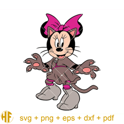 Minnie Mouse as A Cat Svg, Minnie Mouse Halloween Svg.jpg