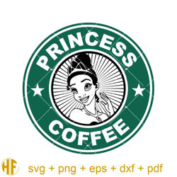 Princess Tiana Coffee Svg, Princess Tiana Disney Svg.jpg