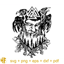 Symbol Pagan God Ancient Crow Svg.jpg