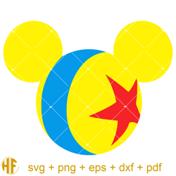 Toy Story Character Svg, Mouse Ears Svg, Ball Luxo Svg.jpg