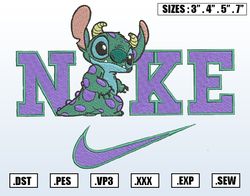Nike Stitch Embroidery Design,Lilo And Stitch Embroidery Machine Designs,Machine Embroidery Design File,Instant Download