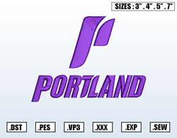 Portland Pilots Embroidery Designs, NCAA Logo Embroidery Files, NCAA Portland Pilots, Machine Embroidery Design File