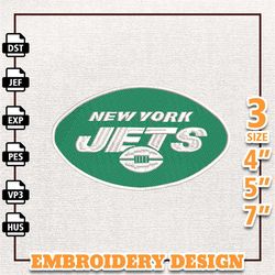 NFL New York Jets, NFL Logo Embroidery Design, NFL Team Embroidery Design, NFL Embroidery Design, Instant Download 1
