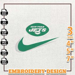 NFL New York Jets, Nike NFL Embroidery Design, NFL Team Embroidery Design, Nike Embroidery Design, Instant Download 1