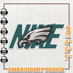 NFL Philadelphia Eagles, Nike NFL Embroidery Design, NFL Team Embroidery Design, Nike Embroidery Design