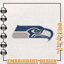 NFL Seattle Seahawks, NFL Logo Embroidery Design, NFL Team Embroidery Design, NFL Embroidery Design, Instant Download 1
