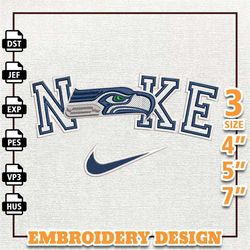 NFL Seattle Seahawks, Nike NFL Embroidery Design, NFL Team Embroidery Design, Nike Embroidery Design, Instant Download 5