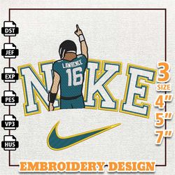 NFL Trevor Lawrence, Nike NFL Embroidery Design, NFL Team Embroidery Design, Nike Embroidery Design, Instant Download