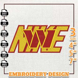 NFL Washington Commanders, Nike NFL Embroidery Design, NFL Team Embroidery Design, Nike Embroidery Design