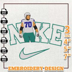 NFL Zach Martin, Nike NFL Embroidery Design, NFL Team Embroidery Design, Nike Embroidery Design, Instant Download