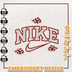 Nike Akatsuki Anime Embroidery Design, Nike Anime Embroidery Design, Best Anime Embroidery Design, Instant Download 3