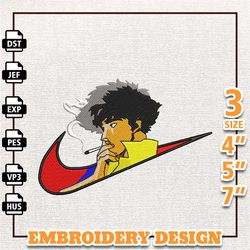 Nike Anime Embroidery Design, Nike Anime Embroidery Design, Best Anime Embroidery Design, Instant Download