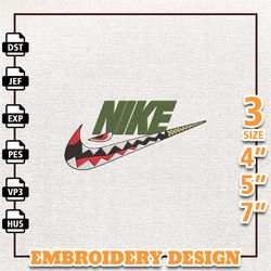Nike Bape Embroidery Design, Nike Anime Embroidery Design, Best Anime Embroidery Design, Instant Download