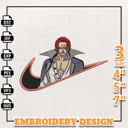 Nike Shanks Anime Embroidery Design, Nike Anime Embroidery Design, Best Anime Embroidery Design, Instant Download