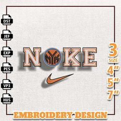 nike new york knicks embroidery design, nba basketball embroidery design, machine embroidery design, instant download