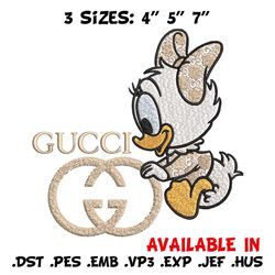 duck baby embroidery design, gucci embroidery, embroidery file, logo shirt, sport embroidery, digital download
