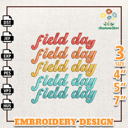 Field Day Embroidery Designs, Back To School Embroidery Design, School Life Designs, Field Day Embroidery, School, Inst