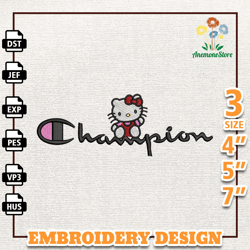 Hello Kitty Anime Design, Anime Embroidery Design, Anime Machine Embroidery Design, Gift For Anime Fan, Instant Download