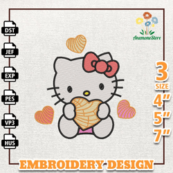 Hello Kitty Valentine Embroidery Design, Valentine Couple Kitty Embroidery Design, Hello Kitty Movie Love Embroidery 5.p