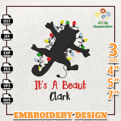 It's A Beaut Embroidery Machine Design, Funny Christmas Holiday Embroidery Design, Instant Download