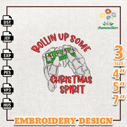 Merry Christmas Embroidery Designs, Bad Bunny Embroidery Designs, Un Navidad Sin Ti Embroidery, Instant Download 1