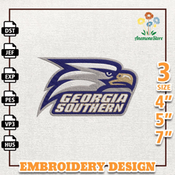NCAA Georgia Southern Eagles, NCAA Team Embroidery Design, NCAA College Embroidery Design, Logo Team Embroidery Design.p