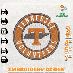 NCAA Tennessee Volunteers, NCAA Team Embroidery Design, NCAA College Embroidery Design, Logo Team Embroidery Design