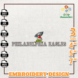NFL Grinch  Philadelphia Eagles Embroidery Design, NFL Logo Embroidery Design, Instant Download