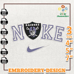 NFL Las Vegas Raiders, Nike NFL Embroidery Design, NFL Team Embroidery Design, Nike Embroidery Design, Instant Download